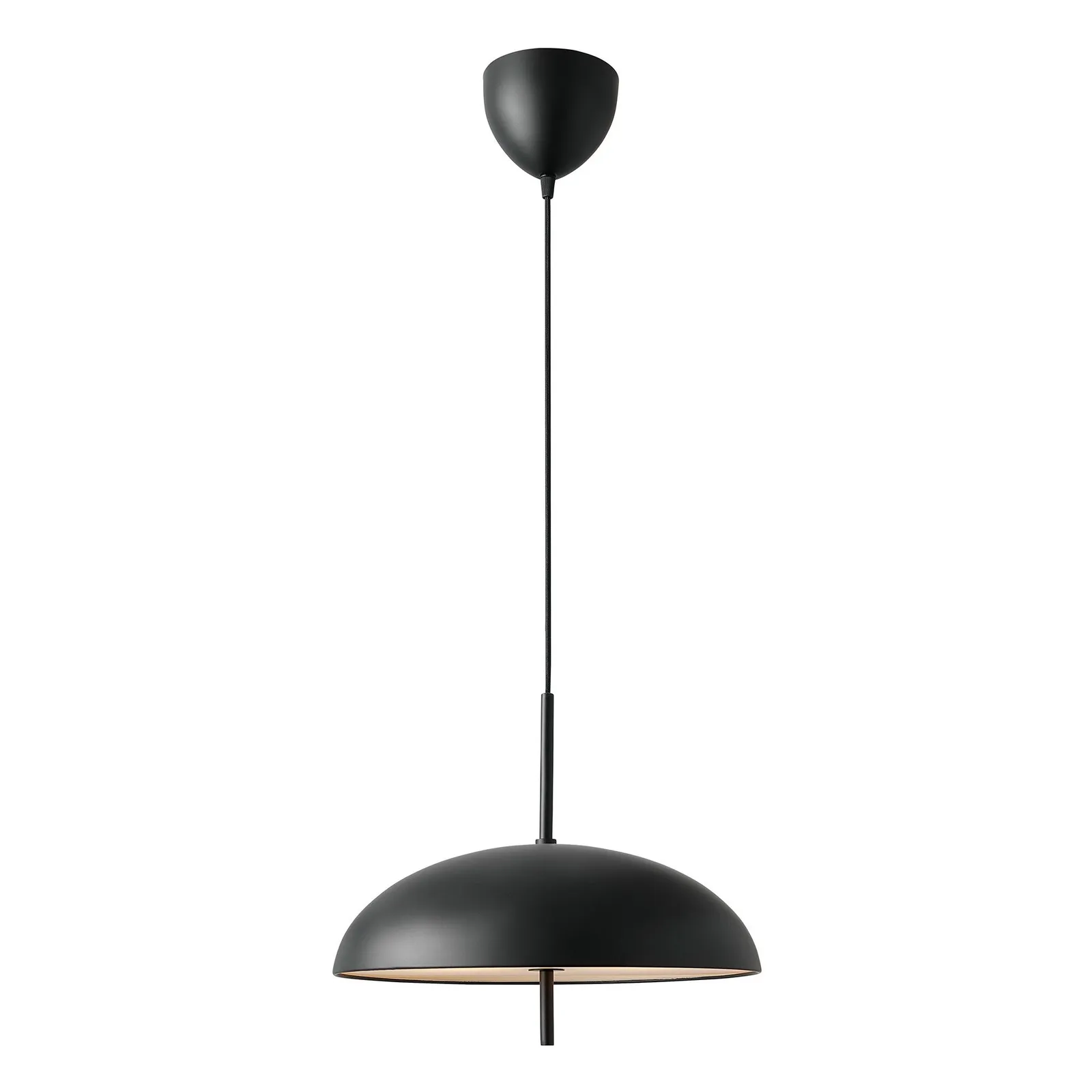 Nordlux Premium Indoor Pendant Light Black Metal E27 Diffused - Mains Powered, IP20