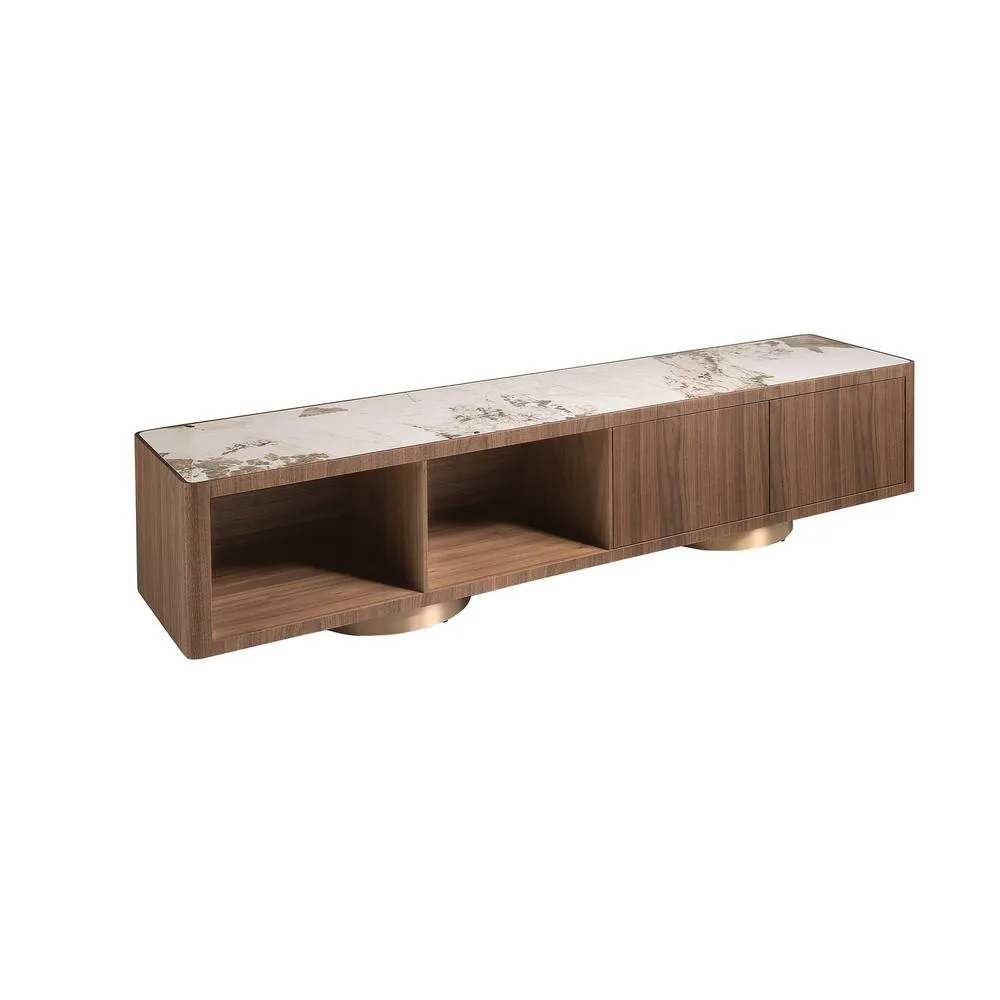 Angel Cerda Modern TV Unit in Walnut