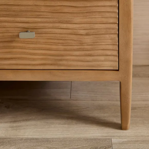 Edited Life Olsson Hand Carved 1 Drawer Bedside Table 4