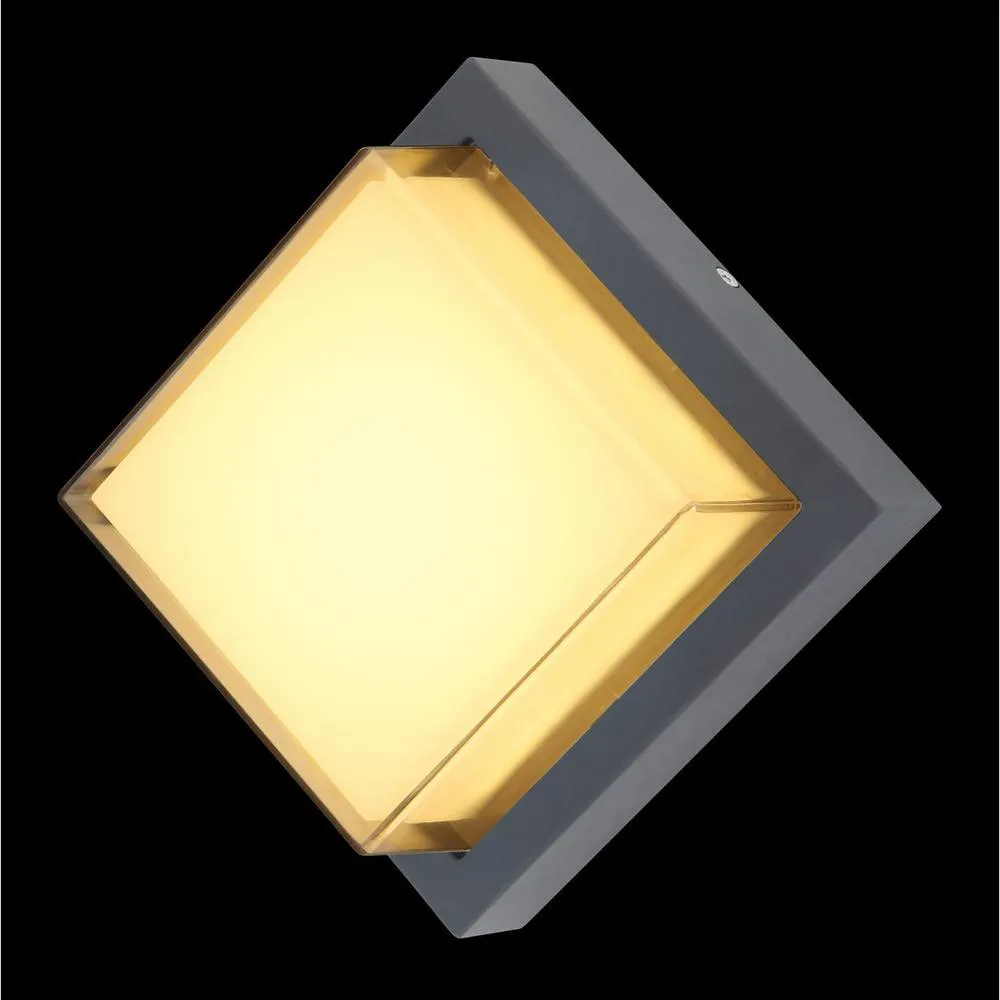 Netlighting Jalla Outdoor Modern Wall Lamp Anthracite IP54 LED 3000K in Grey 5