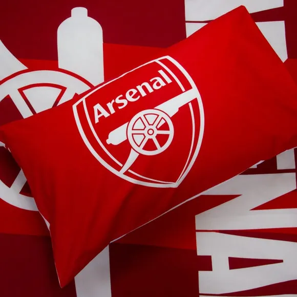 Arsenal Lightning Polycotton Duvet Cover & Pillowcase Set 2