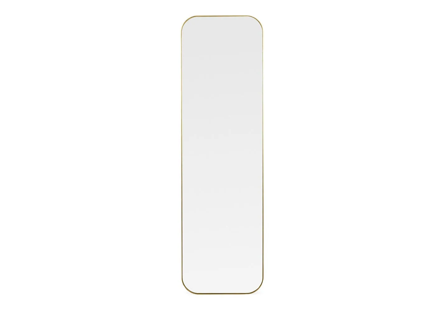 Heal's Fine Edge Mirror Rectangle Curved Gold 170x50cm 1