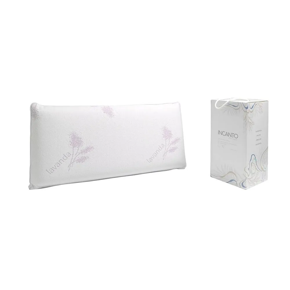 Angel Cerda Viscoelastic Pillow with Lavender Scent 75x35x15 cm in White 2