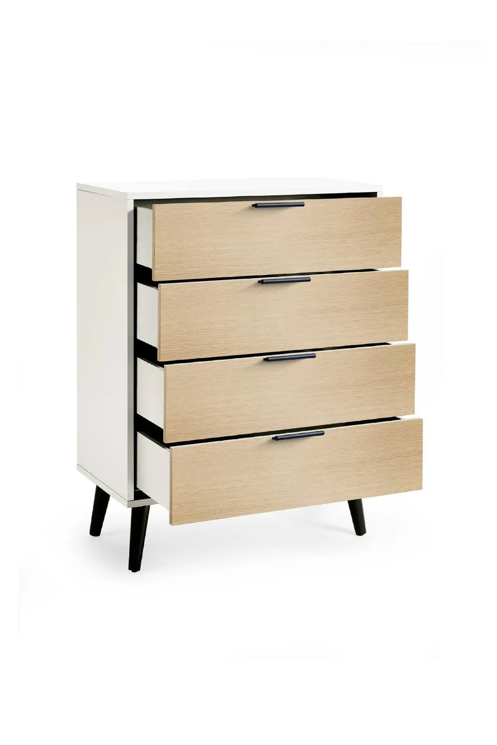 Julian Bowen Alba 4 Drawer Chest in White 4