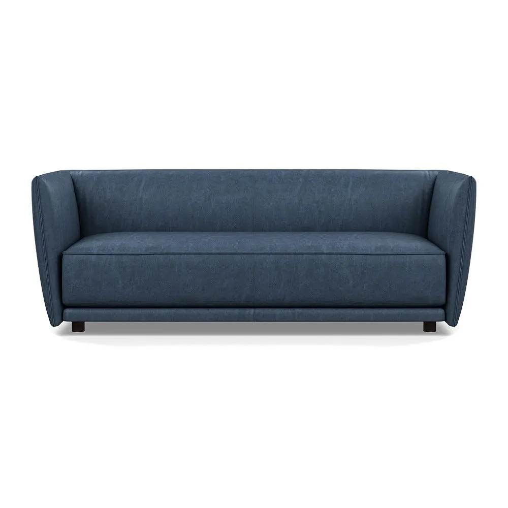 Heal's Valley 3 Seater Sofa Old England Leather Blue 002 1