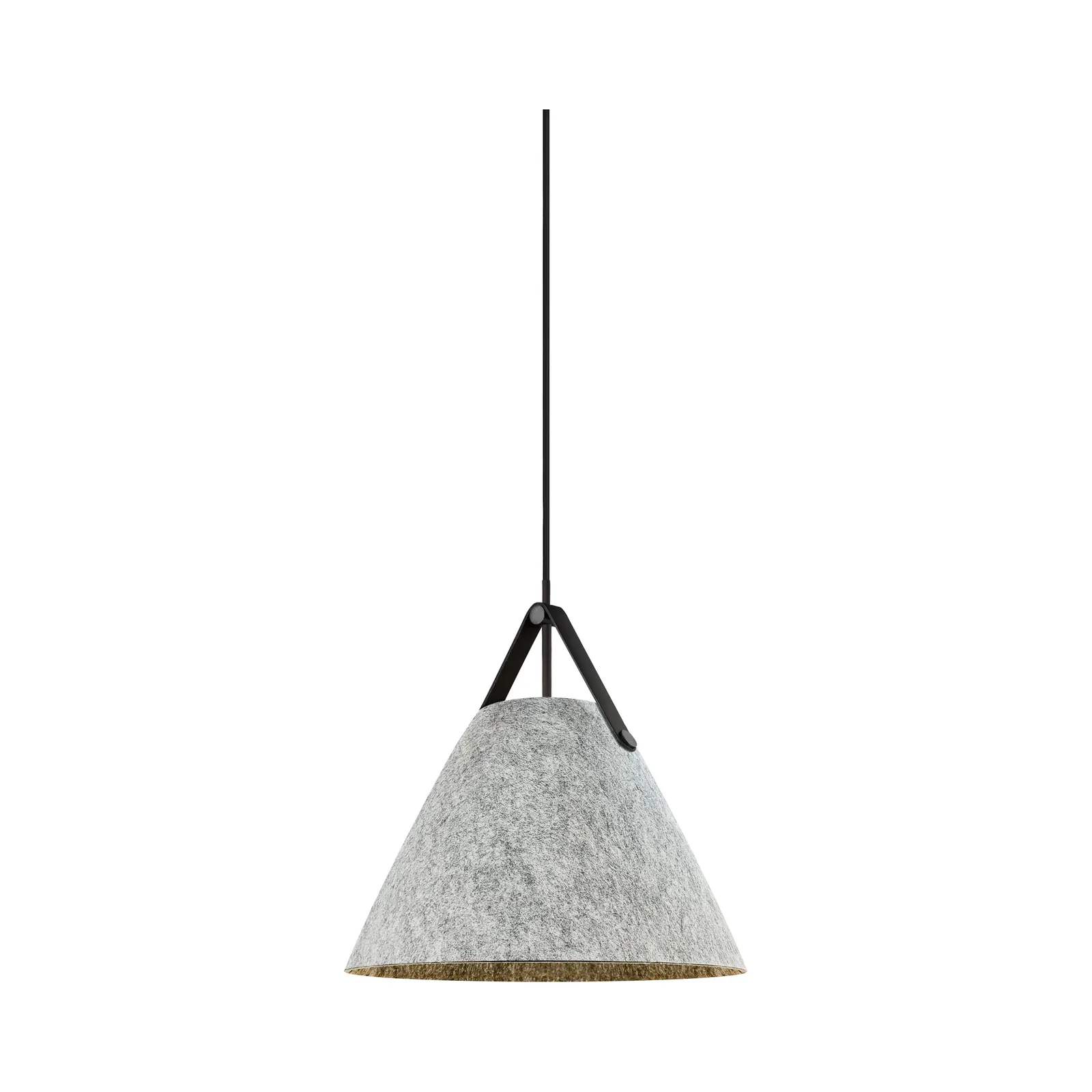 Nordlux Strap Pendant Light Grey Felt Dining Room E27 Mains 36cm