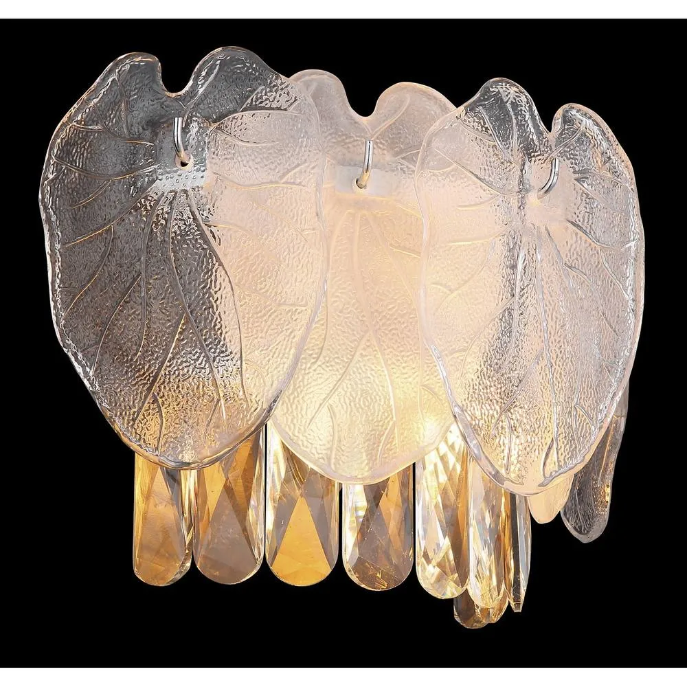 Netlighting Benjamin Wall Lamp Chrome K5 Crystals Satined 2x E14 in Silver 3
