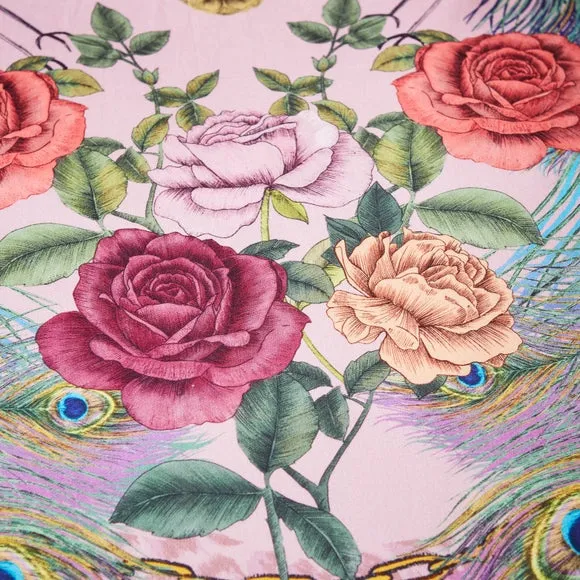Matthew Williamson Xanadu Peacock 100% Cotton Duvet Cover & Pillowcase Set 4