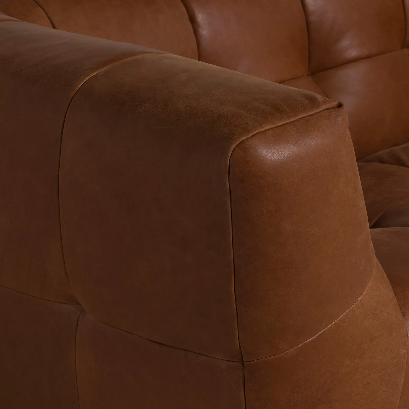 Atticus 2 Seater Sofa, Brown Leather | Barker & Stonehouse 4