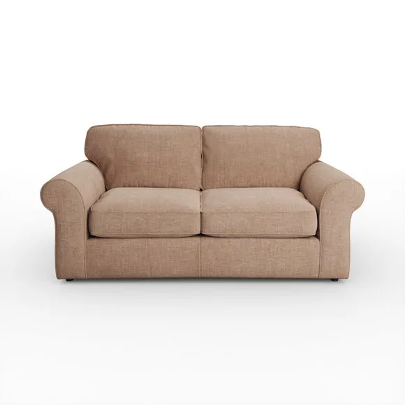 Flori Tonal Plush Chenille 2 Seater Sofa Bed 6