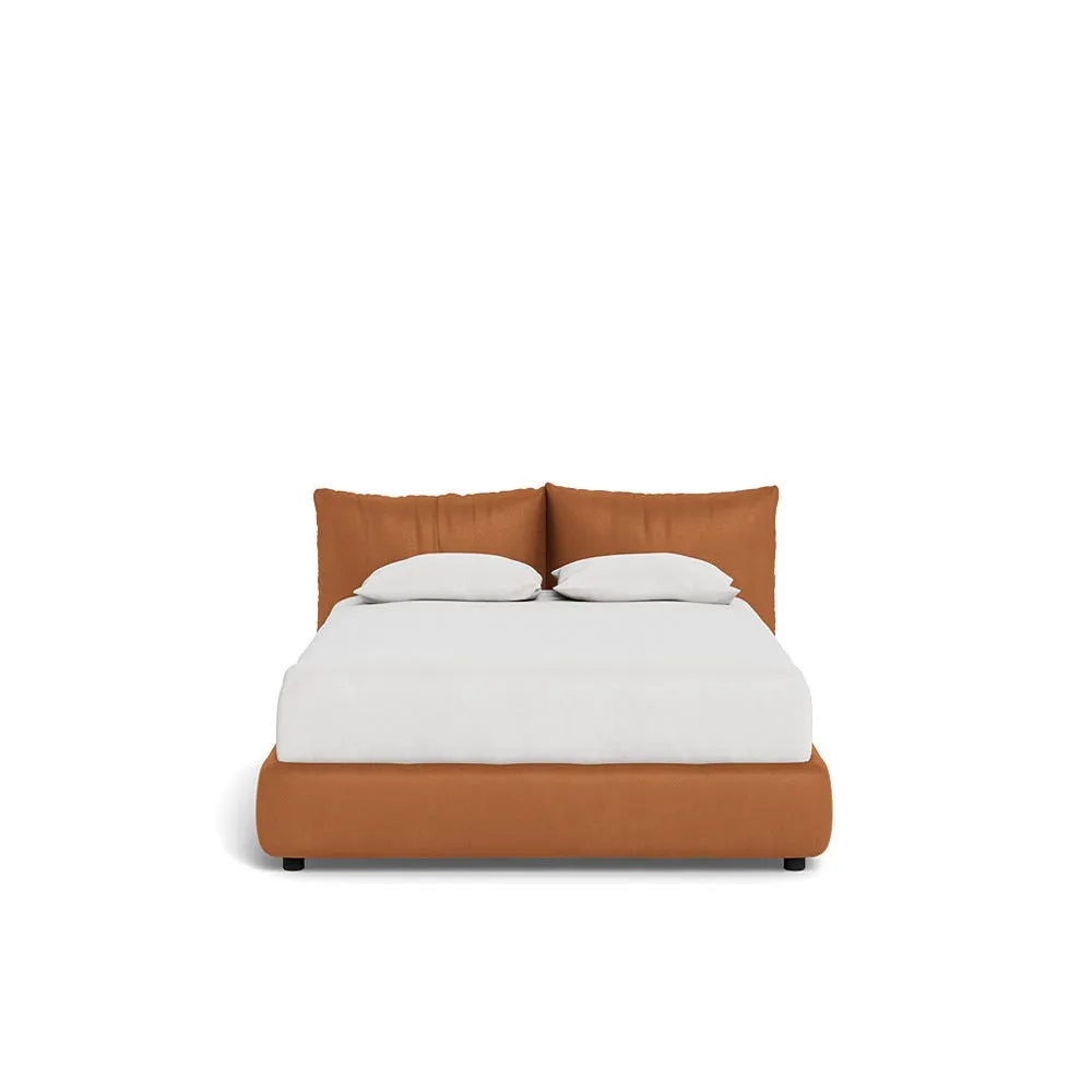 Heal's Pillow Storage Bed Double Luxury Leather Canella 1