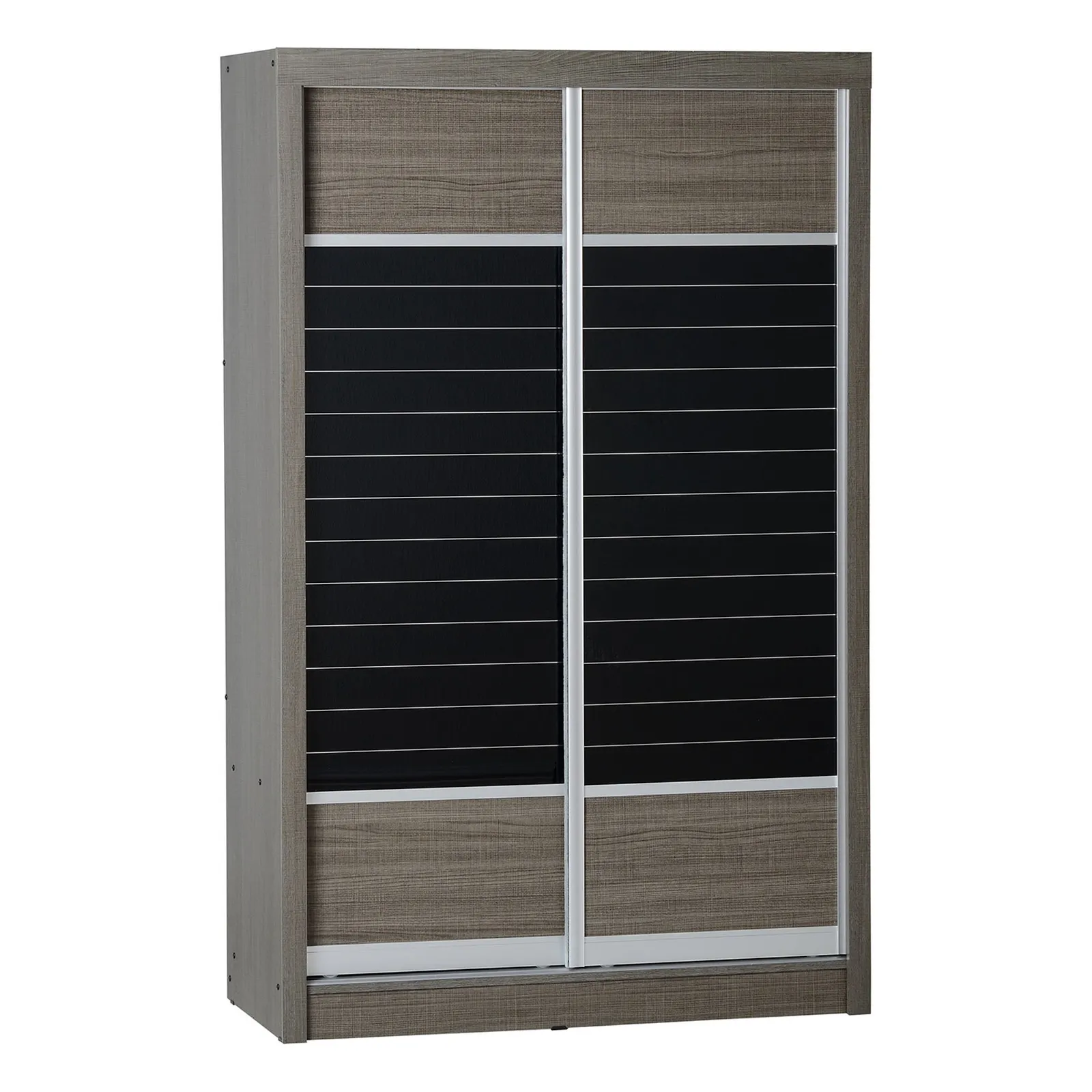 Lennon Black 2 Door Sliding Wardrobe Black