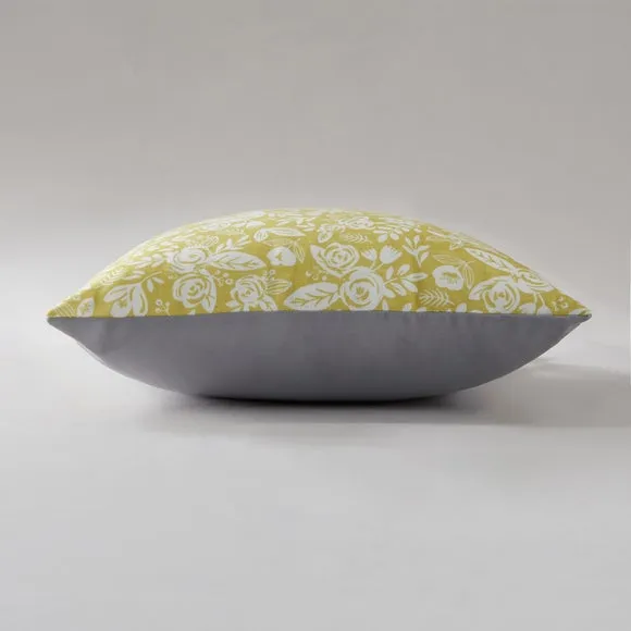 Blooms Ochre Repeat Cushion 4