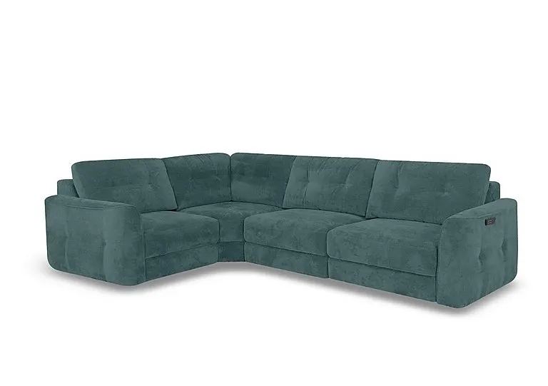 Drift Small Fabric Power Glider Left Hand Facing Corner Sofa - Sofas and Armchairs - In Time for Christmas