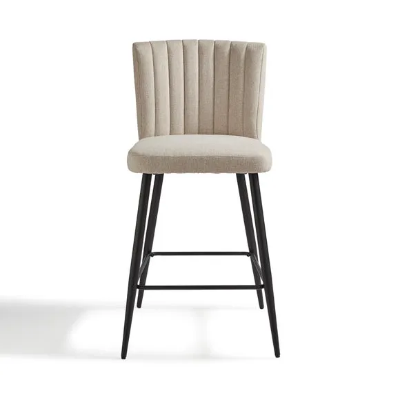 Taylor Counter Height Bar Stool, Natural Fabric 6