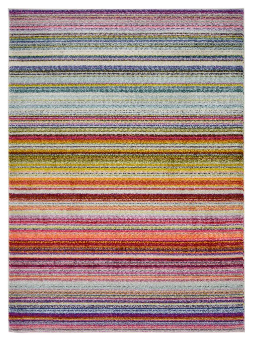 Homemaker Villa Striped Flatweave Rug - Multi - 80x150cm