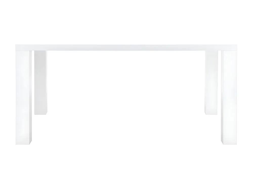 Vente-unique 6 - Seaterer Dining Table - White Lacquered MDF - MONICA 2