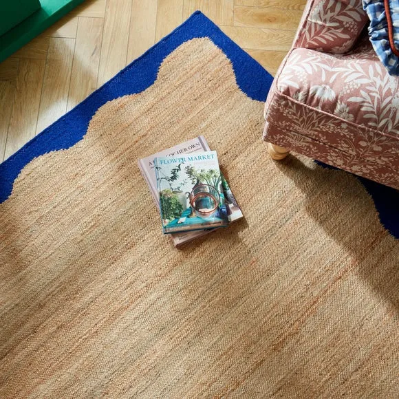 Sophie Robinson Wave Jute Border Rug 5