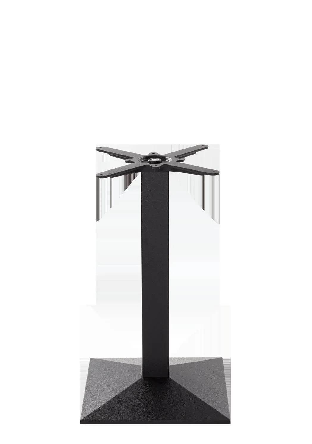 netfurniture Black Cast Iron Pyramid Table Base - Medium - Height - 730 mm