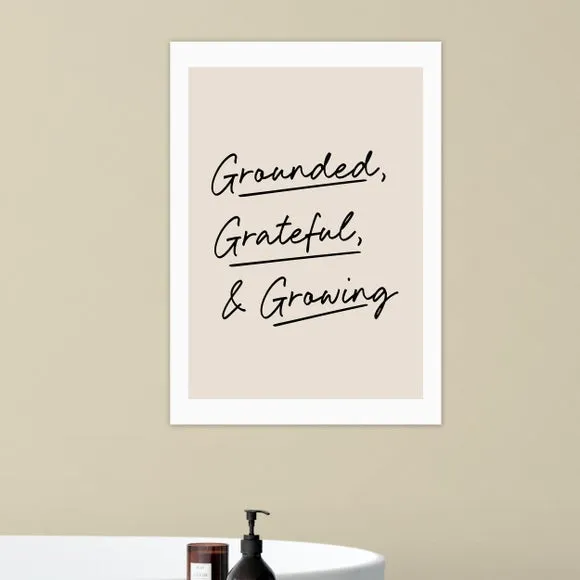 East End Prints Grounded, Grateful, & Growing Print 1