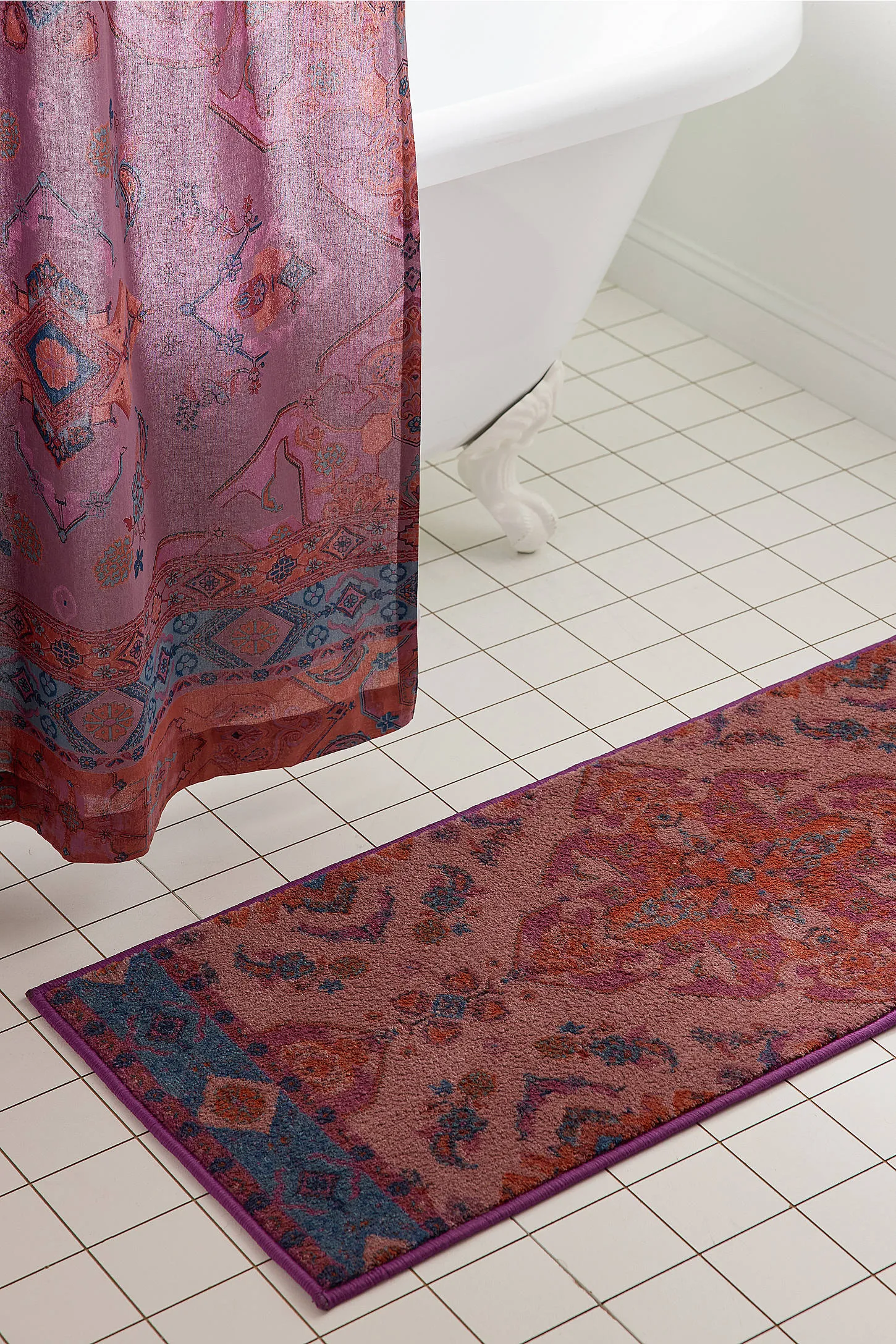 Accacia Mauve Bath Mat - Mauve 2