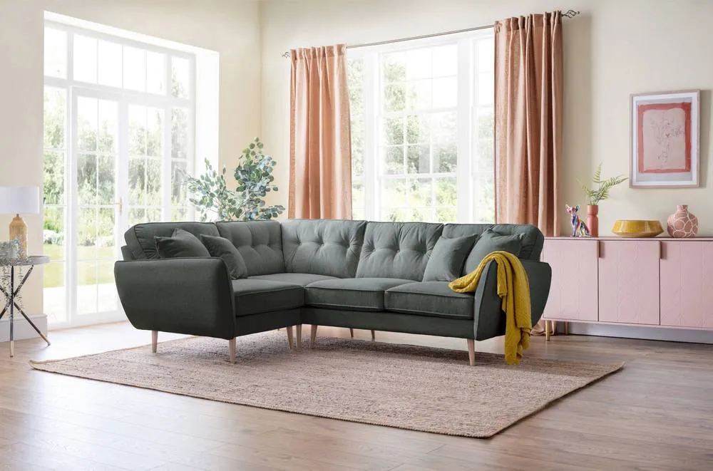 The Great Sofa Company Ailis 1 Corner 2 Faro Slate in Dark Grey