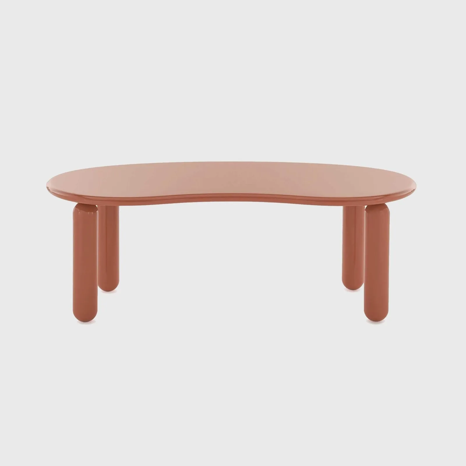 Kartell Undique Mas Side Table 119X59X44 Orange, Round Wood | Barker & Stonehouse