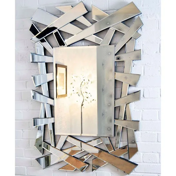 Surrey Abstract Rectangle Wall Mirror 2