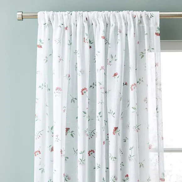 Margo Floral Slot Top Voile Panel