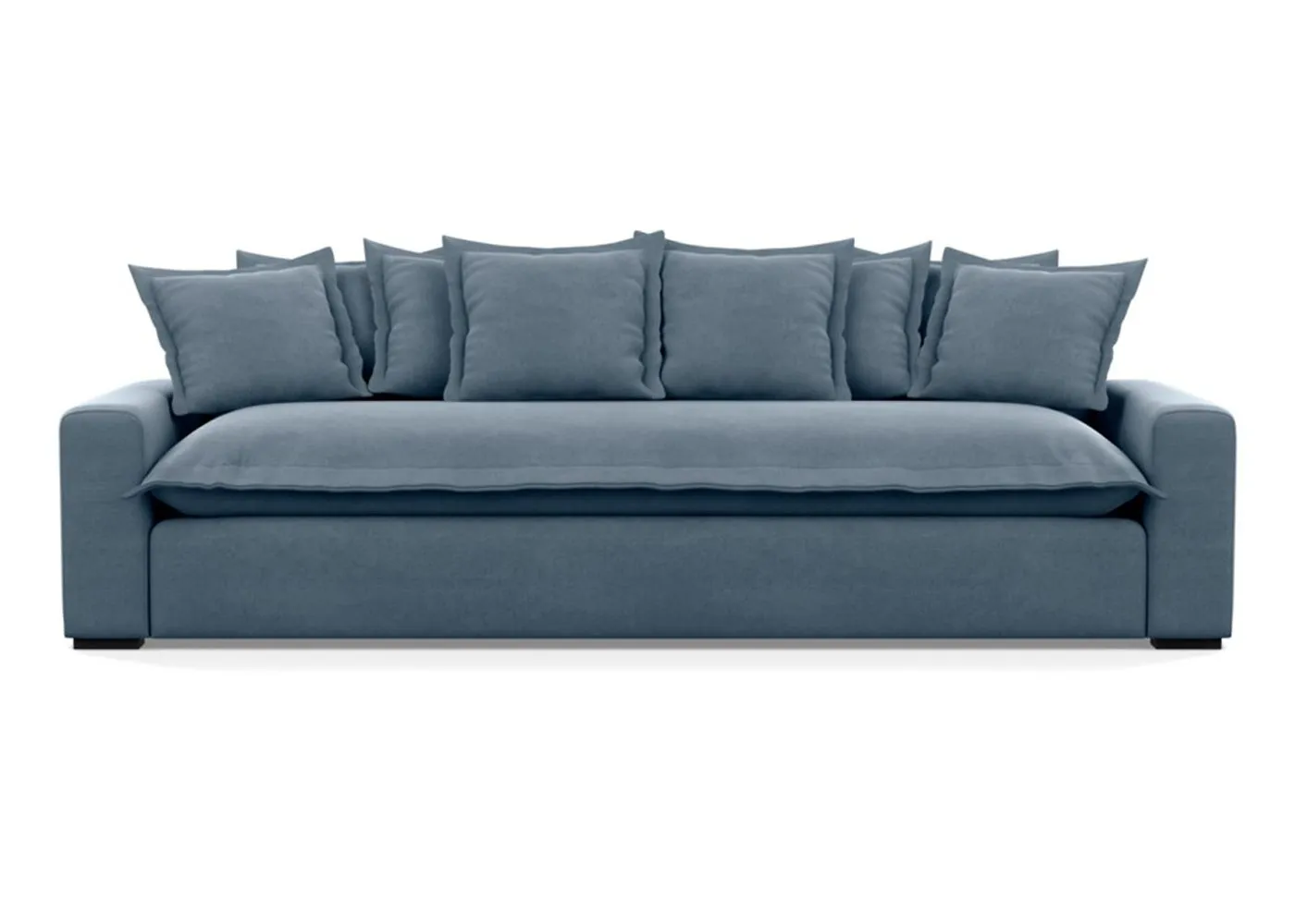 Heal's Brompton 5 Seater Sofa Varese Velvet Emerald Black Feet