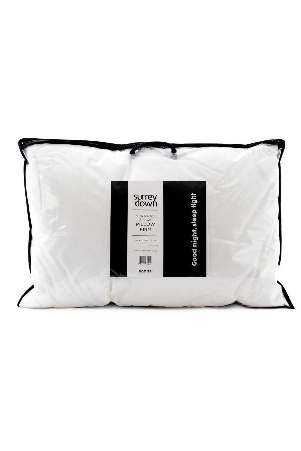 surrey down Duck Feather & Down Firm Pillow in White