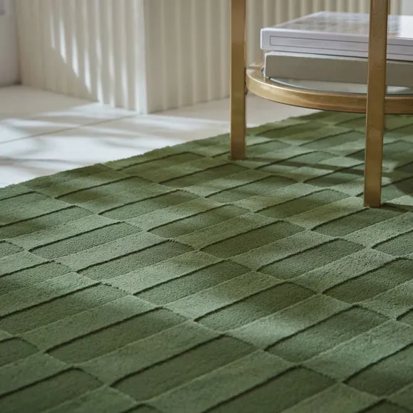 Mira Checkerboard Washable Rug 6