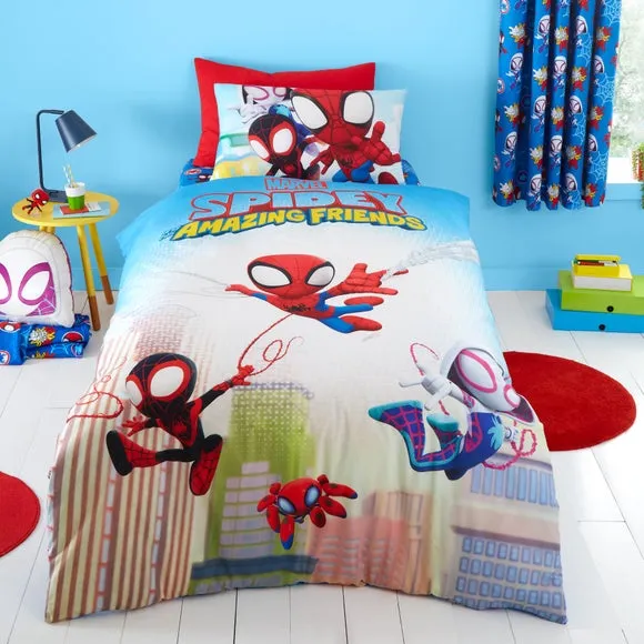 Spidey & His Amazing Friends 100% Cotton Duvet Cover & Pillowcase Set 1