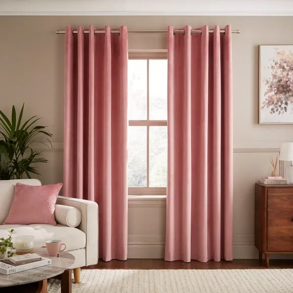 Luxe Velour Eyelet Curtains (Blackout Available) 2