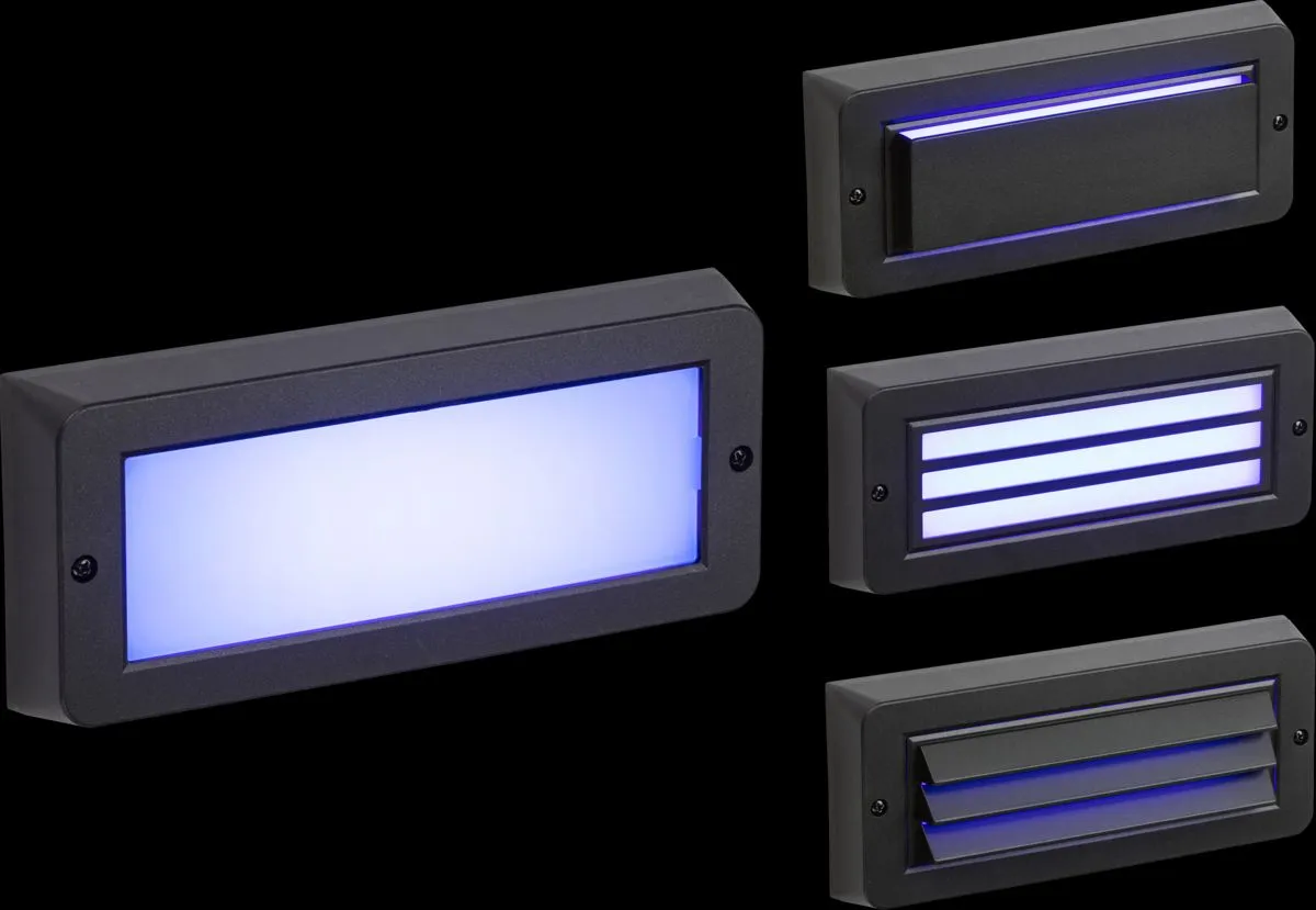 Netlighting Blue LED Surface Mount Brick light Black 230V IP65 5W