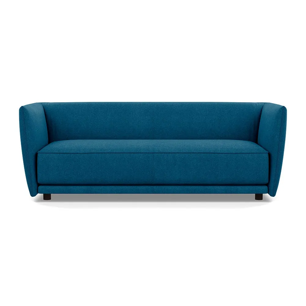 Heal's Valley 3 Seater Sofa St Moritz Teal Walnut Stain Feet 1