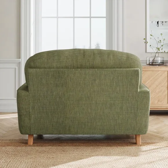 Martha Faux Linen Snuggle Chair 3