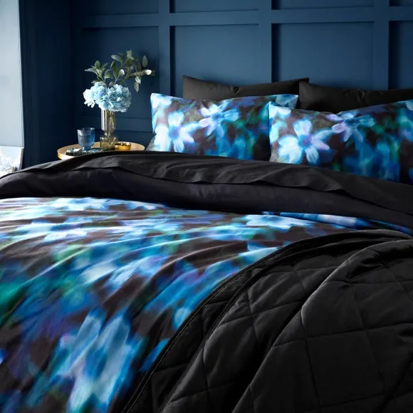 Palm House Ditsy Velour Duvet Cover & Pillowcase Set 4