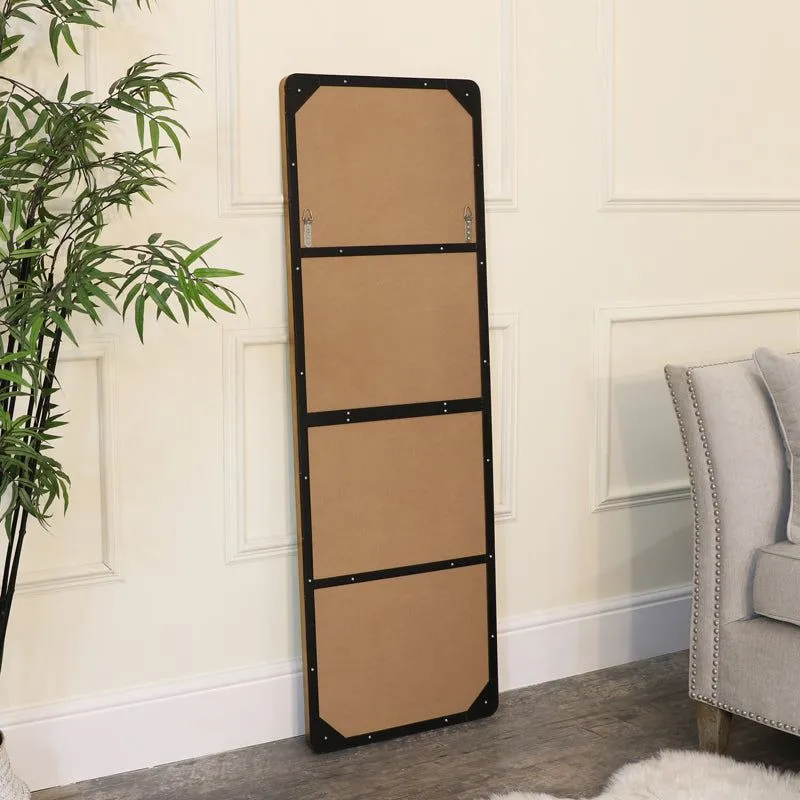 Melody Maison Large Brushed Gold Wall & Leaner Mirror 47cm X 142cm in Metallic Gold 6