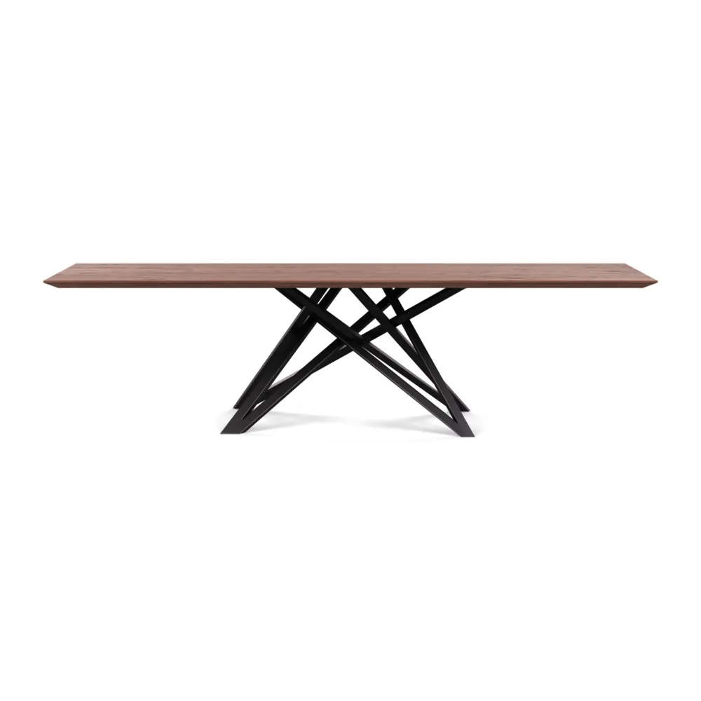Heal's Vienna Dining Table 280x90cm Oiled Walnut Chamfered Edge Filled 1
