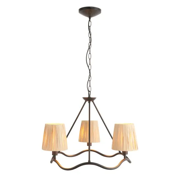 Vogue Priya Boho 3 Light Adjustable Pendant Light 5