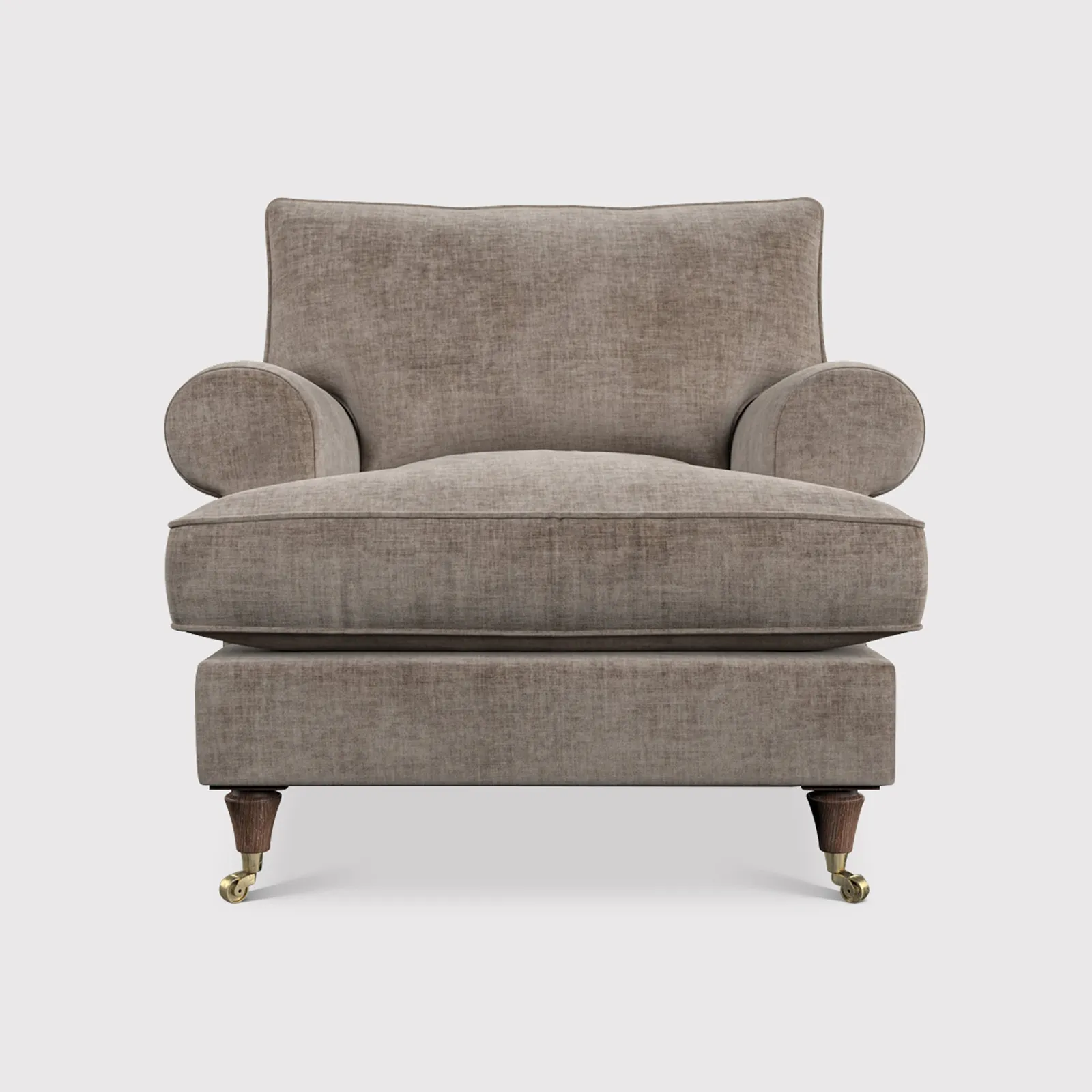 English Heritage Finch Accent Armchair, Brown Fabric | Barker & Stonehouse 1