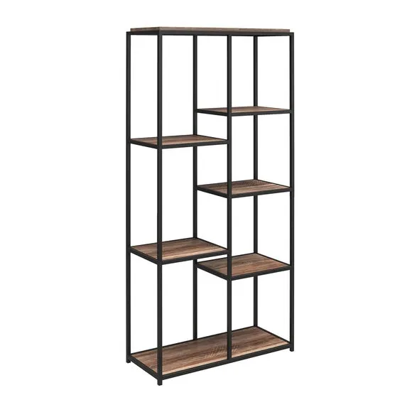 Quincy 5 Shelf Bookcase, Weathered Oak 5
