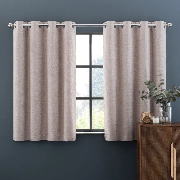 Textured Chenille Eyelet Curtains 5