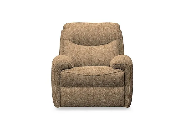 Amesbury Fabric Power Armchair with Power Headrest, Power Lumbar and Heated Seats - Boucle Cocoa