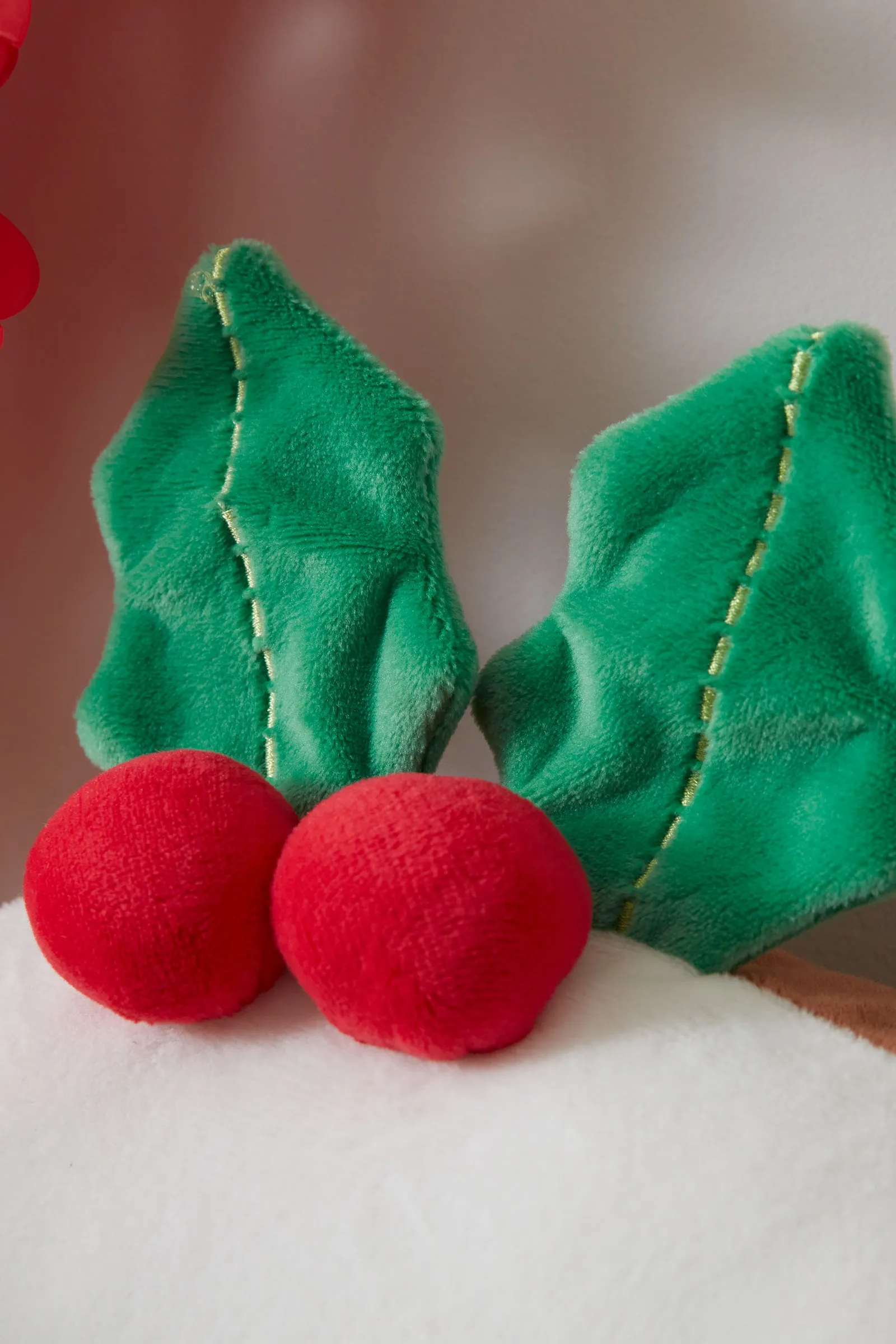 Catherine Lansfield 'Christmas Pudding' 3D Shaped Cushion in Brown 2