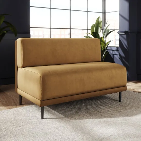 Mae Long Dining Bench, Matte Plush Velvet 2