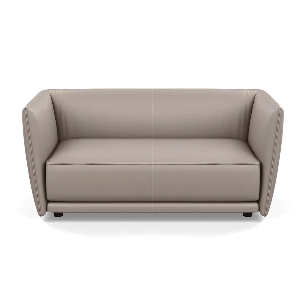 Heal's Valley 2 Seater Sofa Grain Light Grey Walnut Stain Feet 1