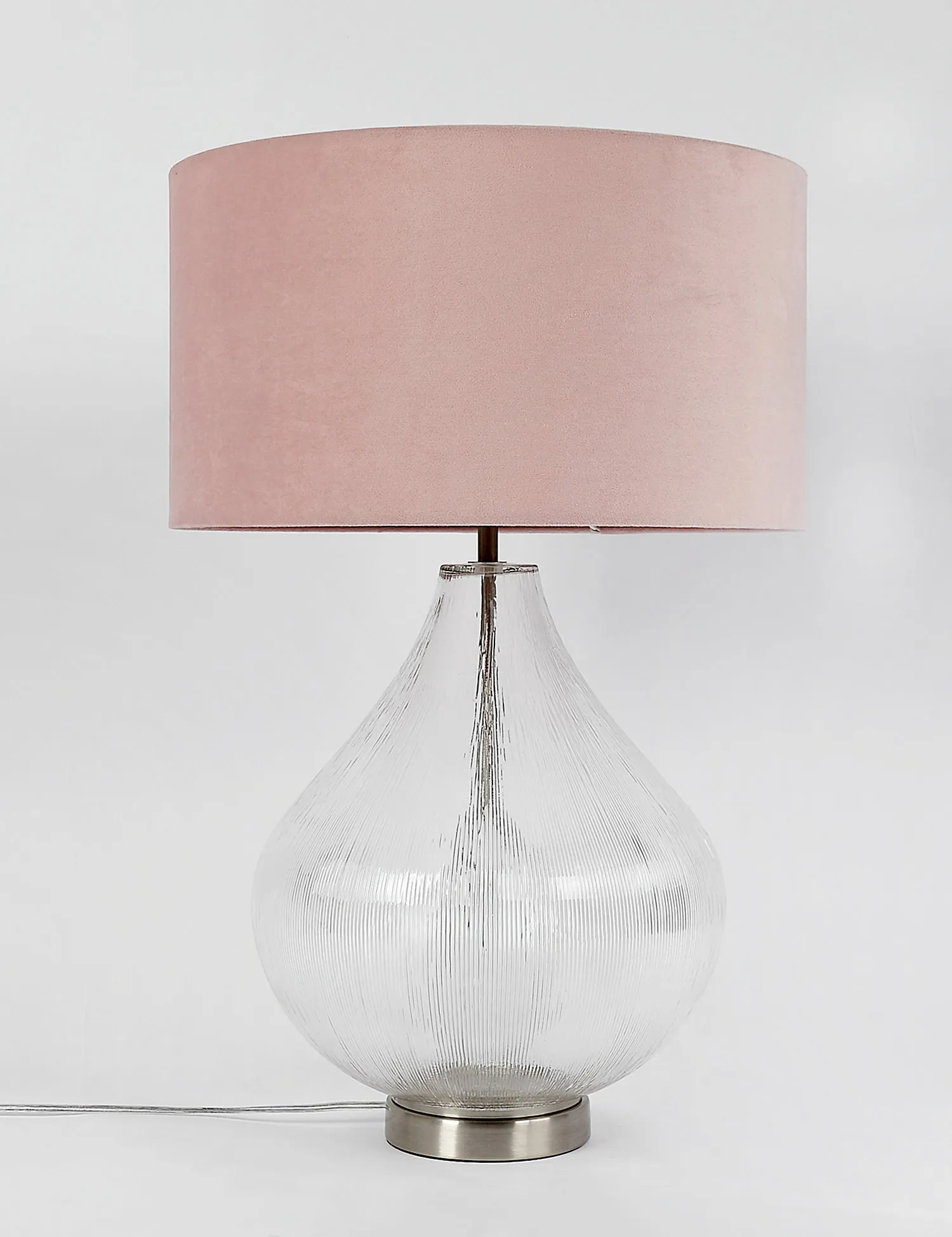 M&S Ripple Glass Table Lamp