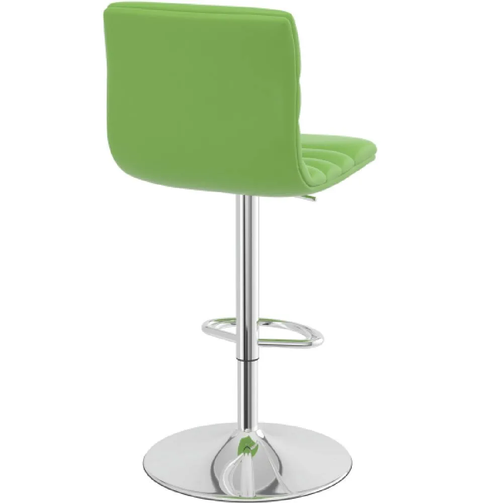 netfurniture Horizon Padded Bar Stool Height Adjustable - Green 5